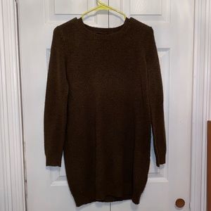 Brown/ Green Sweater Dress